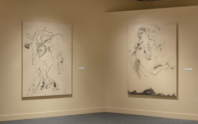 Kenyatta A.C. Hinkle's "The Evanesced" installation featuring "Uproot, 2017" (Courtesy of Brian Forrest)