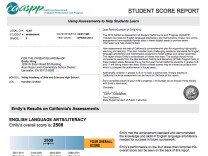 Parents will be receiving individual student score reports from school districts. The test scores aim to measure students' skills based on the new Common Core learning standards. 