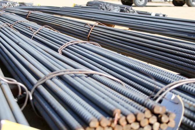 Steel reinforcements are being added to portions of the Maclay Highline in Sylmar, California on July 19, 2017.