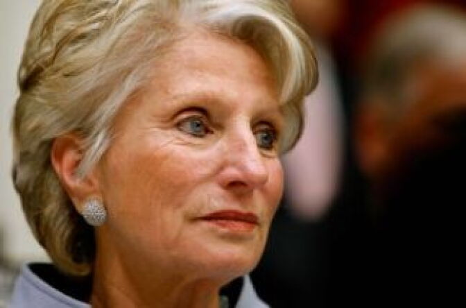 Rep. Jane Harman (D-CA) hears testimony from Obama Administration cabinet members during a hearing of the House Energy and Commerce Committee on Capitol Hill April 22, 2009 in Washington, DC. 