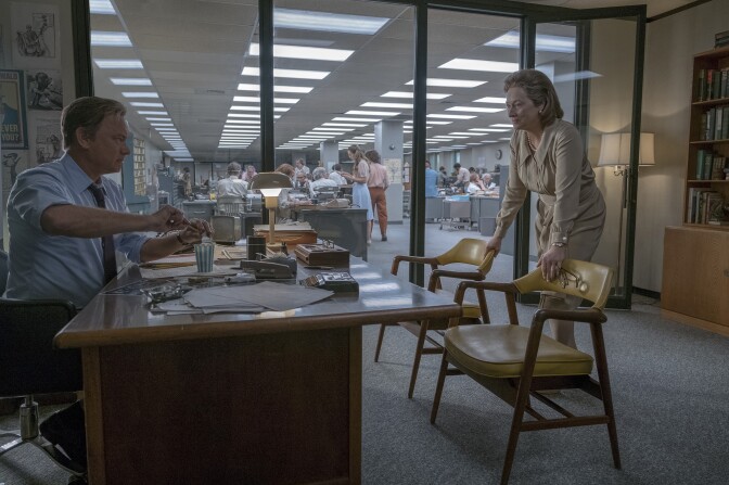 Tom Hanks (as Ben Bradlee) and Meryl Streep (as Kay Graham) star in Twentieth Century Fox’s THE POST.  