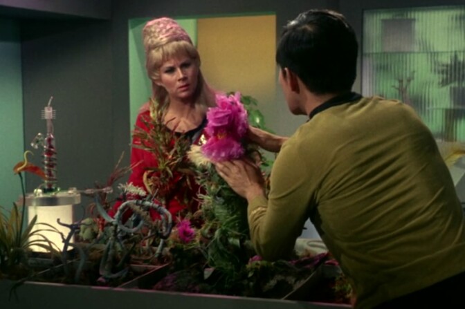 Baker played the plant in The Man Trap, the first episode of Star Trek that aired.