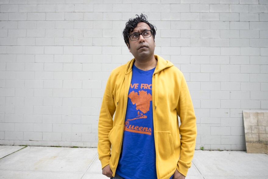 The Problem with Apu, by Hari Kondabolu filming with Aziz Ansari in Brooklyn New York on August 1, 2016. 