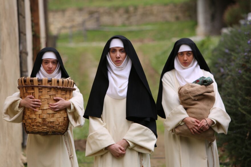 Kate Micucci, Alison Brie and Aubrey Plaza in "The Little Hours."