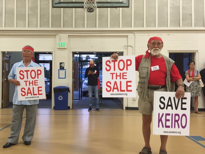 Mo Nishida, left, says that Keiro is turning its back on the community's seniors.