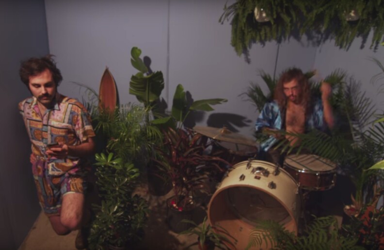 A still from the music video for "Windowpane" by Mild High Club