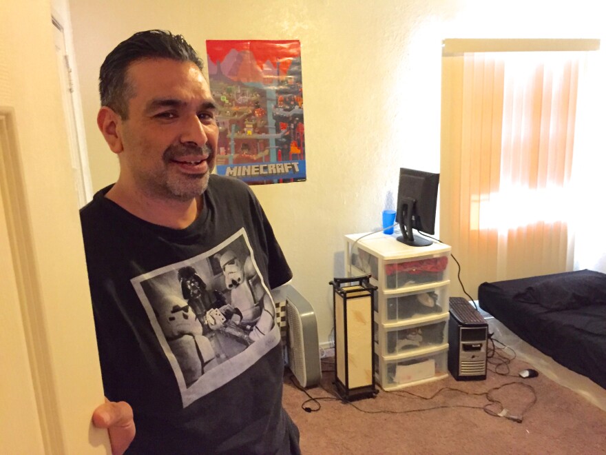 Javier Jimenez, 45, got his family into a 2-bedroom apartment in Hyde Park with the help of rental assistance known as rapid re-housing.