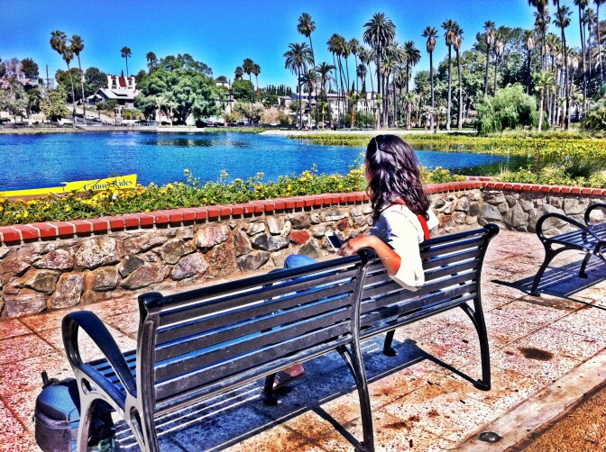 Echo Park, renovated and gentrified.