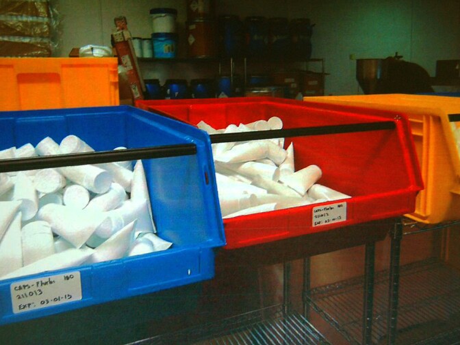 evidence photo from inside Curt's Compounding Pharmacy