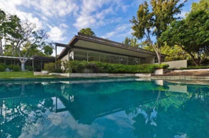 The Kronish House in Beverly Hills was designed by famed architect Richard Neutra.  