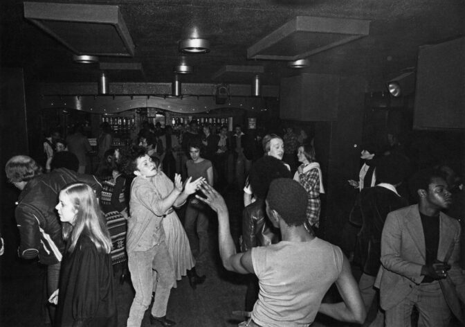 Disco dancers at a London club, 18th November 1977.