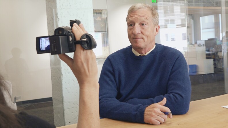 Billionaire environmentalist Tom Steyer, from the documentary "Meet the Donors: Does Money Talk?"