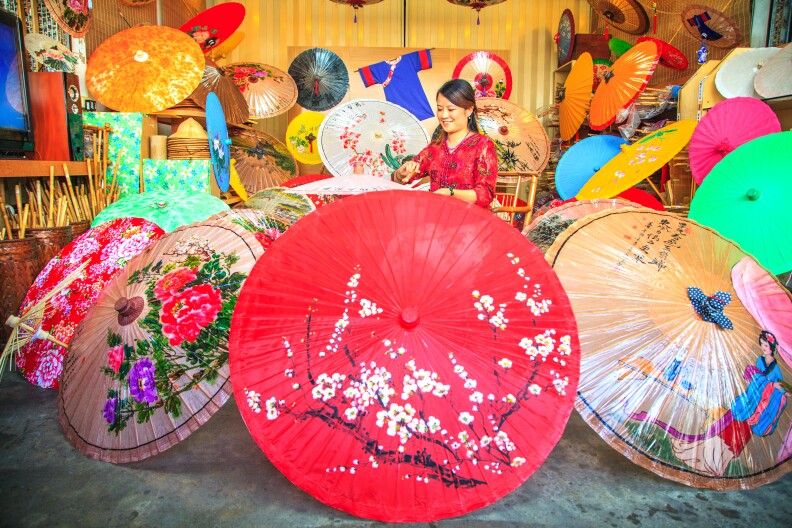 Colorful Taiwanese Umbrellas