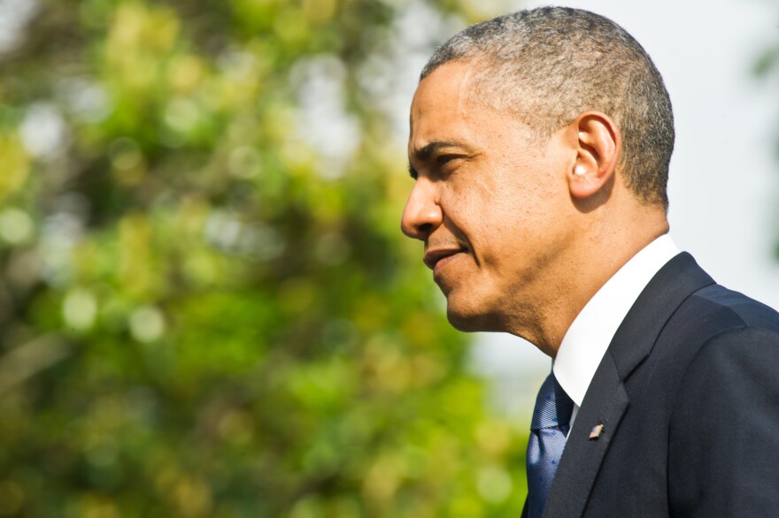 US President Barack Obama returns to the White House in Washington on May 19, 2013 from Atlanta.