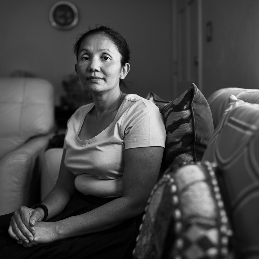 Rotchana Sussman was one of 71 Thai garment workers to be freed from enslavement in El Monte 20 years ago. Now, Sussman lives in Pasadena with her husband and three children. She has become a spokesperson against human trafficking.