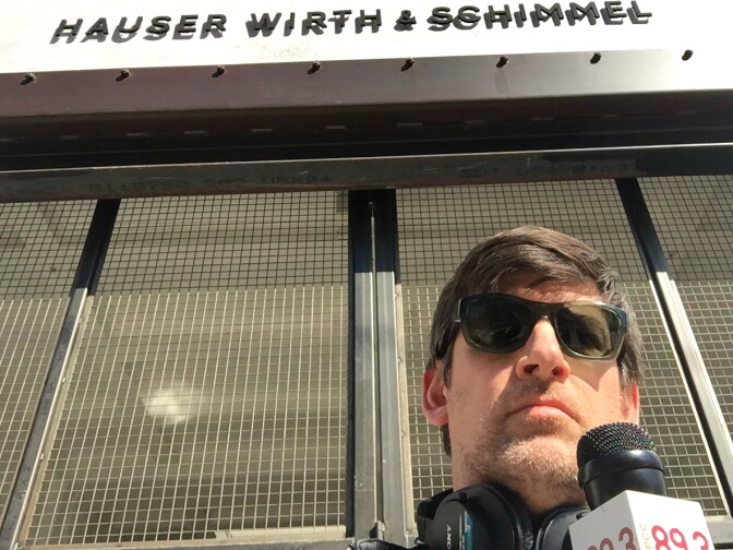 Off-Ramp host John Rabe at Hauser Wirth & Schimmel in the downtown LA arts district.