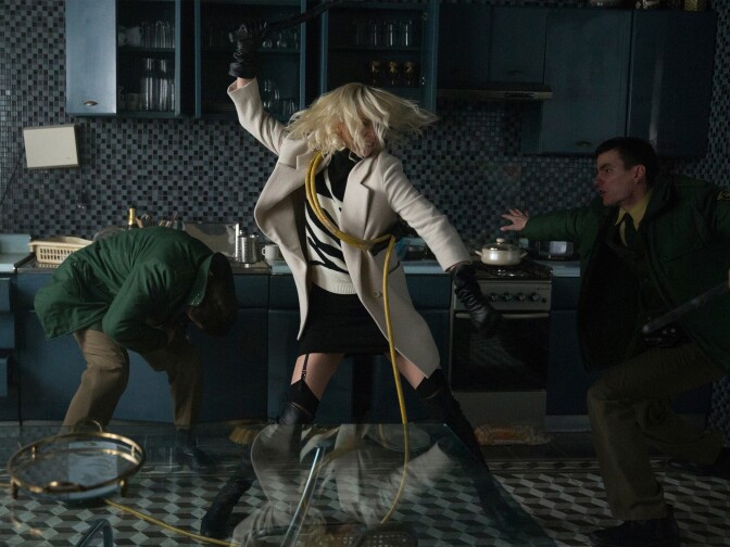 Actor Charlize Theron in "Atomic Blonde."