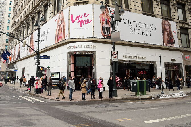 NEW YORK, NY - FEBRUARY 05:  A general view of atmosphere outside the Victoria's Secret Angels Valentine's Day In-Store celebration at Victoria's Secret, Herald Square on February 5, 2015 in New York City.  (Photo by Dimitrios Kambouris/Getty Images for Victoria's Secret)