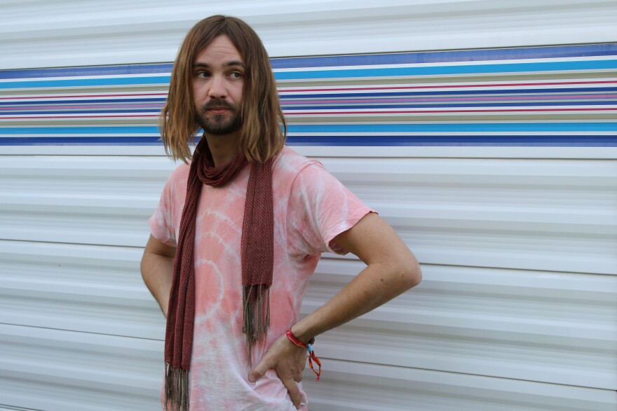 Kevin Parker of Tame Impala waits before playing Coachella 2015.
