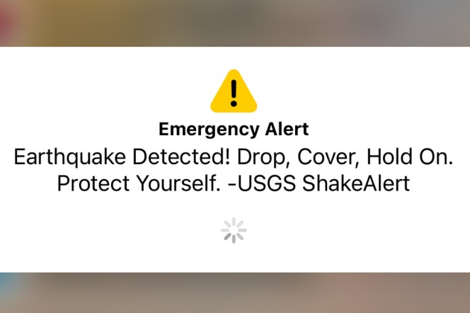 An alert telling people to protect themselves.
