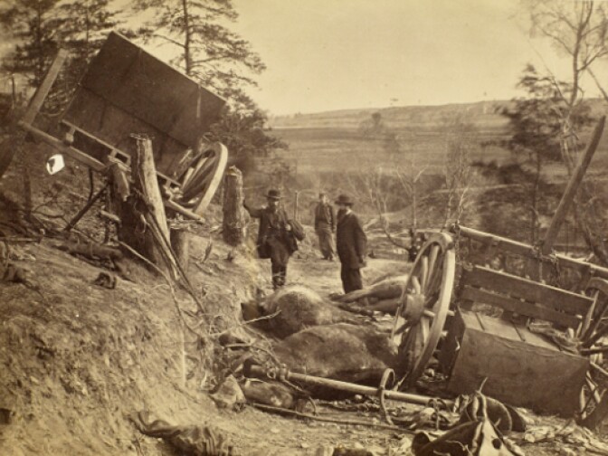 Scene after the Battle of Fredericksburg, May 3, 1863.