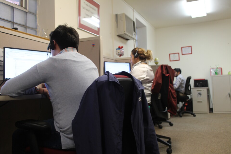 Workers at Chicago’s homelessness prevention call center can point qualifying clients toward emergency financial assistance to avoid eviction, Nov. 14, 2019.