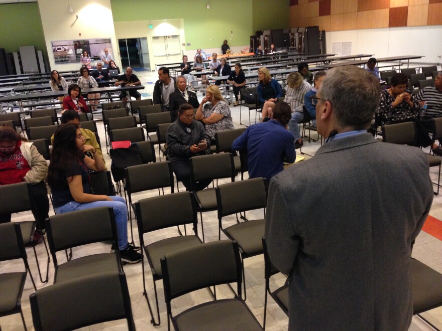 Nearly two dozen people attended the first L.A. Unified forum to get public input for its superintendent search.  
