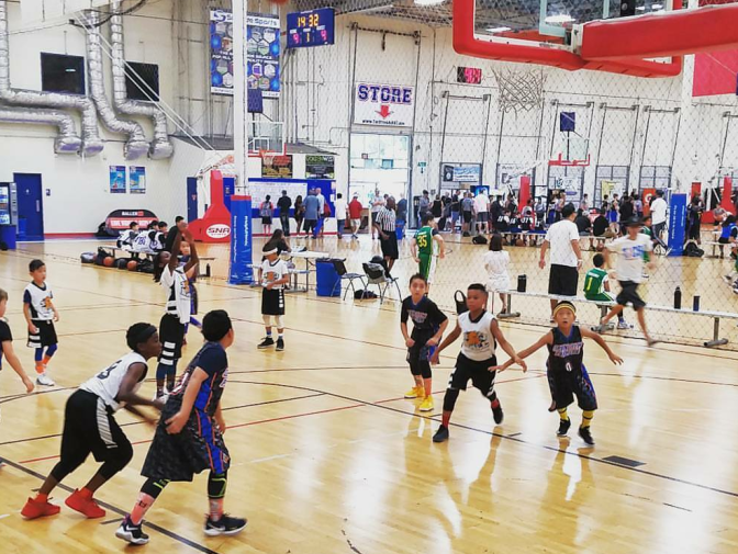 King-Riley Owens, 9, takes a shot from the free throw line. Owens is ranked as a five-star basketball recruit by the National Youth Basketball Report.