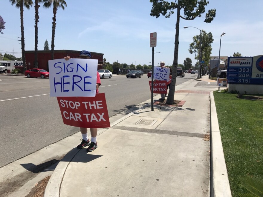 Conservatives want to recall state Senator Josh Newman (D-Fullerton) as part of an effort to repeal recent gas and vehicle tax increases and eliminate the Democrats' supermajority in the legislature. 