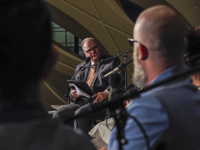 Larry Mantle, AirTalk host and moderator of AT30: The Future of Downtown Los Angeles.