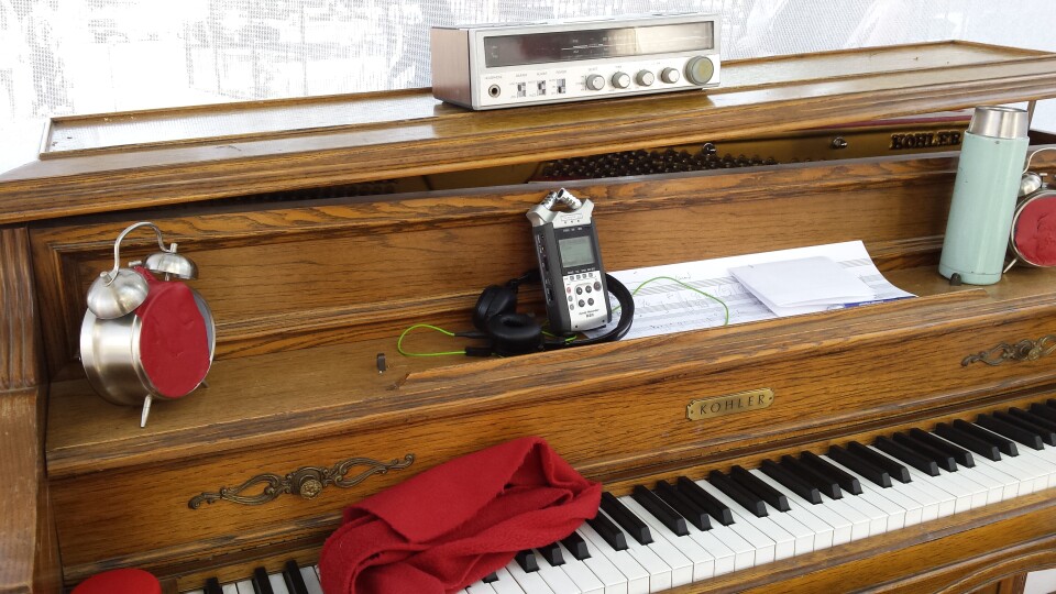 Written in the “The Cube” score, it states "I will work as a transducer of radio waves.”
