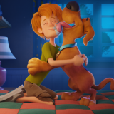 Shaggy Rogers, voiced by Will Forte, and Scooby Doo, voiced by Frank Welker, in "Scoob!". 