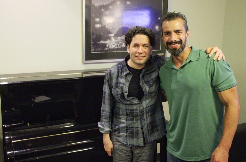 Left to right: Gustavo Dudamel and A Martinez