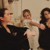 Abbi Quinn (L), Edie Falco and Jenny Slate star in "Landline," directed by Gillian Robespierre. 
