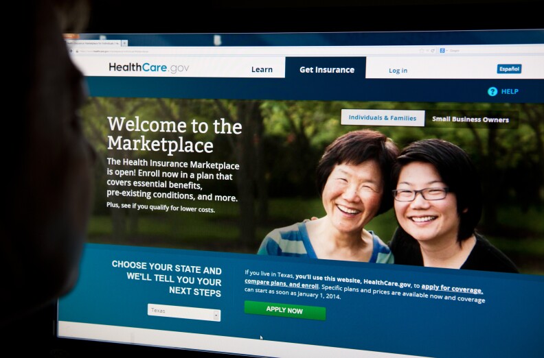 A woman looks at the HealthCare.gov insurance exchange internet site October 1, 2013 in Washington, DC. Have you shopped around through Covered California?