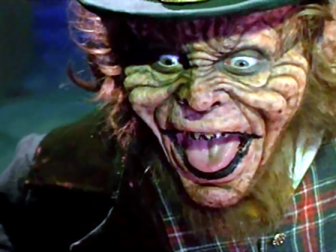 A still from the 1993 movie "Leprechaun."