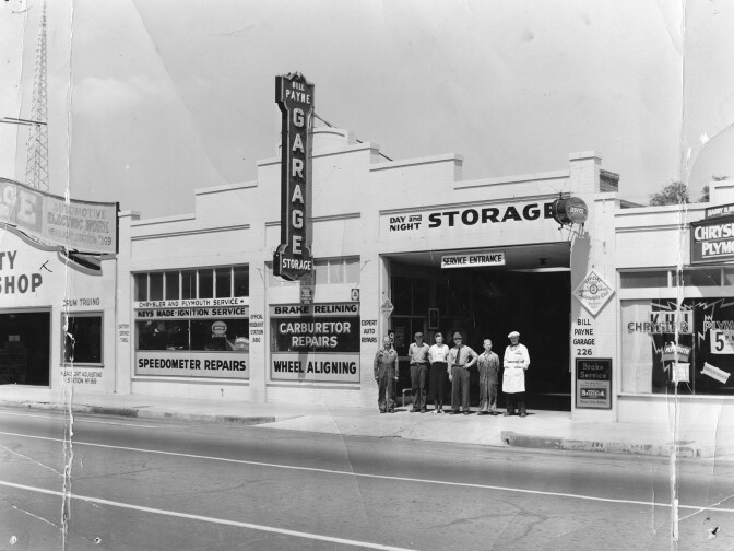 Bill Payne Garage and Storage, circa 1936


