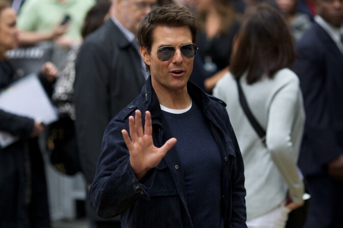 US actor Tom Cruise arrives for the European premiere of the film 'Rock of ages' at the Odeon Cinema in Leicester Square in London, on June 10, 2012.
