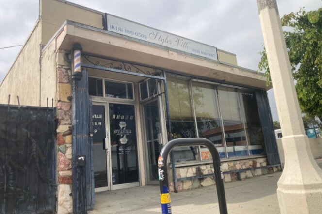The Stylesville Beauty & Barbershop is located in the San Fernando Valley region on 13161 Van Nuys Blvd in Pacoima.
