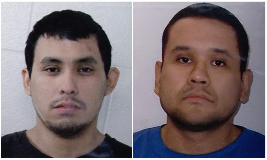 Authorities identified Damien Sanderson, left, and Myles Sanderson, who are presently at large, as suspects in a series of stabbings in two communities in the Canadian province of Saskatchewan that left multiple people dead and others wounded.