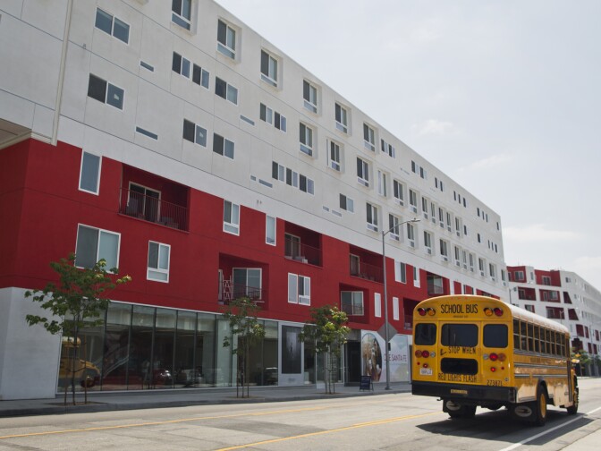 The One Santa Fe was a two-billion-dollar development by investors. It's one of many new mixed use developments in the Arts District.