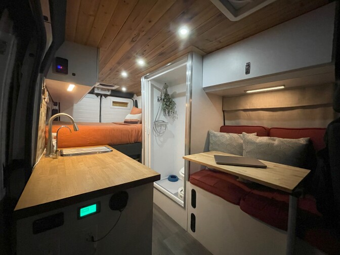 Interior of Patrick and Arthur's van