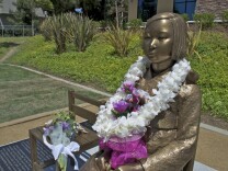 A statue commemorating the sexual slavery of women by the Japanese army in World War II was publicly unveiled in July 2013 in Glendale, Calif. 