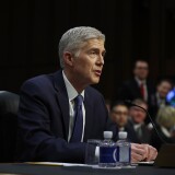 WASHINGTON, DC - MARCH 20:  Judge Neil Gorsuch speaks during the first day of his Supreme Court confirmation hearing before the Senate Judiciary Committee in the Hart Senate Office Building on Capitol Hill March 20, 2017 in Washington, DC. Gorsuch was nominated by President Donald Trump to fill the vacancy left on the court by the February 2016 death of Associate Justice Antonin Scalia.  (Photo by Justin Sullivan/Getty Images)