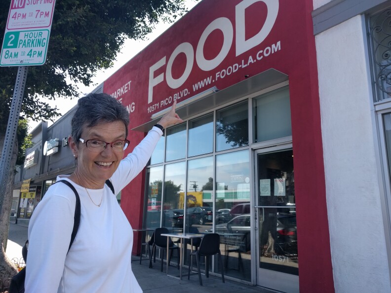 KPCC listener Sarah Hays recommends walking from the Expo Line's Westwood/Rancho Park station to Food Cafe, a restaurant where locals gather.