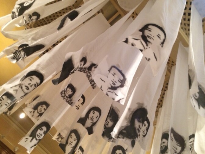 Artist Trinh Mai's work, Quiet, forms a centerpiece for the show, Vietnamese Focus, in Santa Ana.