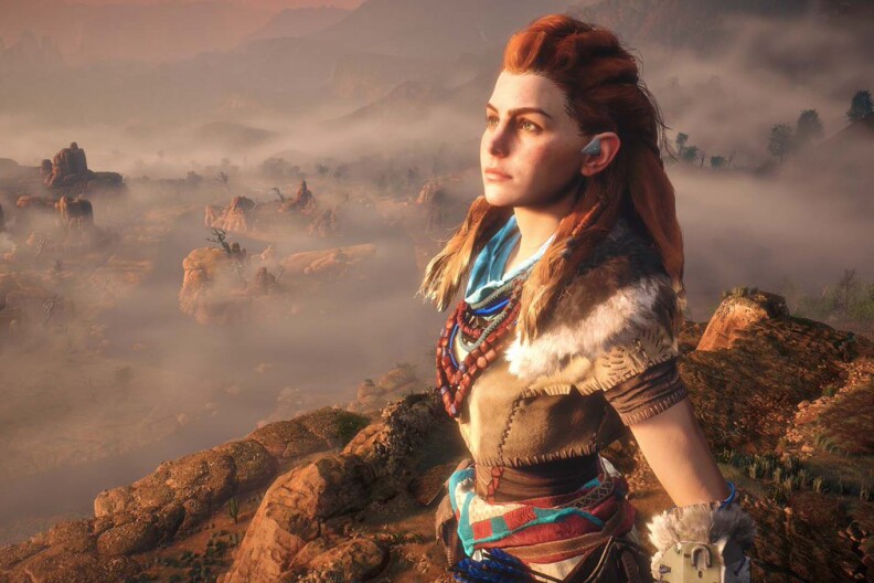 Still from the video game 'Horizon Zero Dawn."