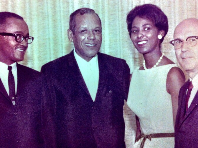 James Reese, Charles Matthews, Yvonne Brathwaite-Burke, and LA County Supervisor Kenneth Hahn.