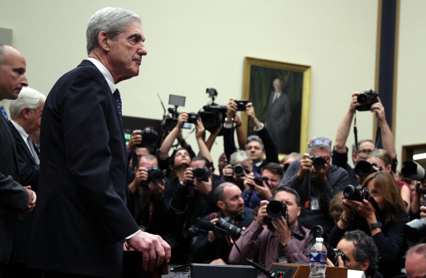 Former special counsel Robert Mueller arrives to testify to the House Judiciary Committee about his report on Russian interference in the 2016 presidential election on Wednesday