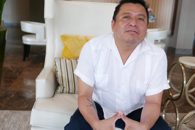 Mardonio Carballo, Mexico’s foremost living, indigenous poet. He was in Los Angeles several weeks ago to promote "Montar la Bestia" at USC.